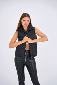 Puffer Vest - Black - Hushy Wear