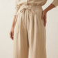 The Verona Linen Wide-Leg Pants - Beige