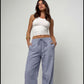 The Santorini Stripe Pants - Blue
