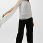 Chic Polka Dot Draped Shoulder Blouse – Black & White - Hushy Wear
