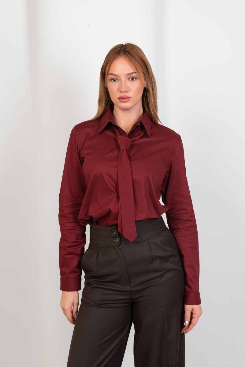 Classic Burgundy Shirt - Hushy Wear