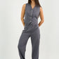 Gray Pleated Straight - Leg Trousers - Hushy Wear