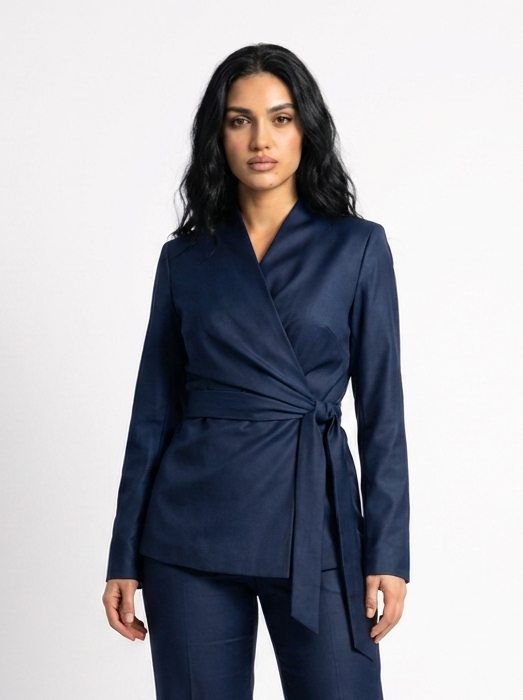 Kimono Premium Blazer - Navy