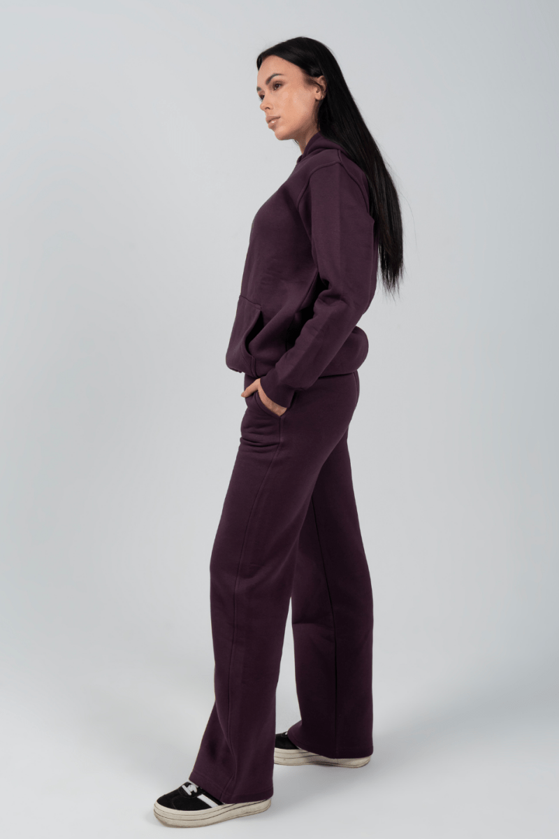 Hoodie & Sweatpants Set in Purple - Hushy Wear