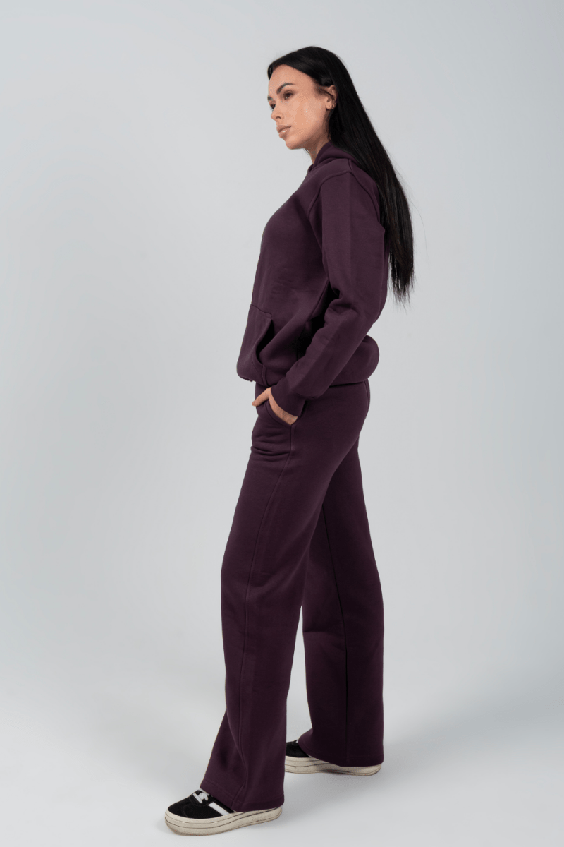 Hoodie & Sweatpants Set in Purple - Hushy Wear