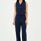 Navy Classic Vest & Pleated Straight Pants Set - Hushy Wear