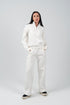 Relaxed Fit Half - Zip Sweater & Pants Set – Offwhite - Hushy Wear