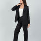 Relaxed Fit Two Button Blazer (Blazer Only) - Black - Hushy Wear