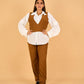RINI - Full Vest Set - Brown - Hushy Wear
