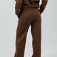 Wide - Leg Lounge Sweatpants – Mocha - Hushy Wear