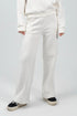 Wide - Leg Lounge Sweatpants – Off - White - Hushy Wear